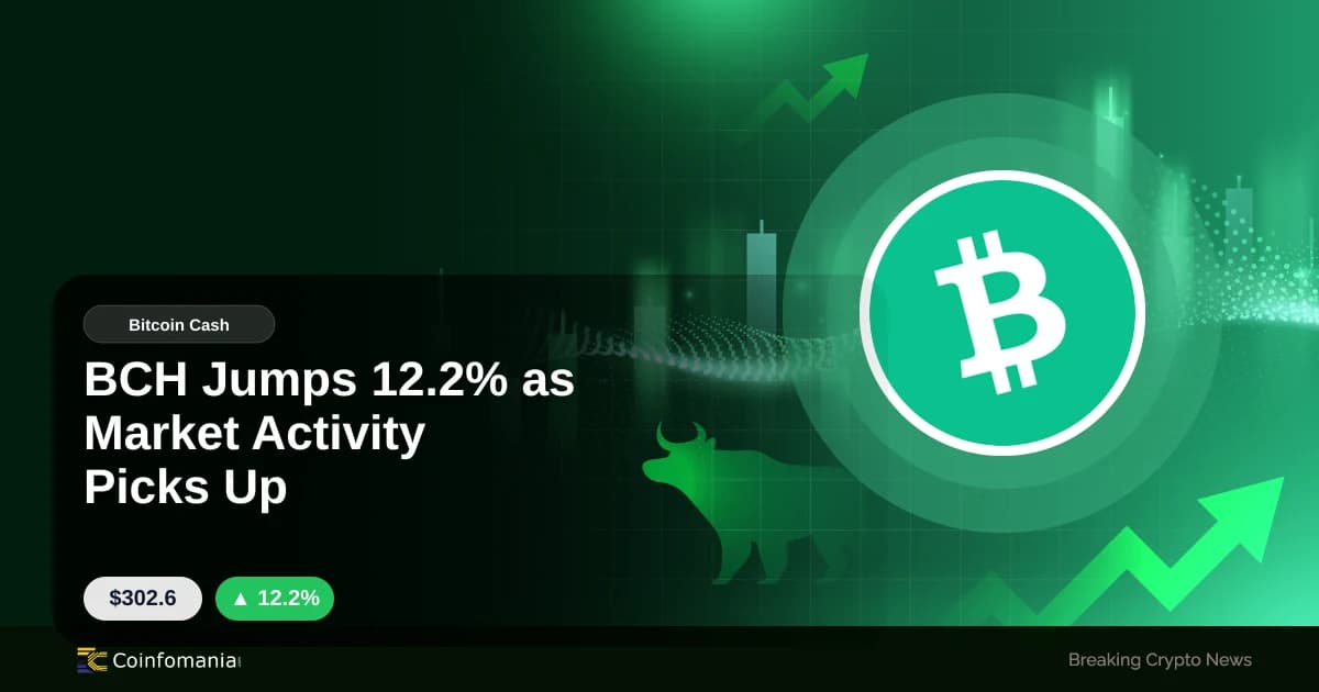 BCH Jumps 12.2% as Market Activity Picks Up