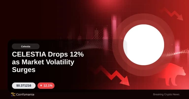 CELESTIA Drops 12% as Market Volatility Surges