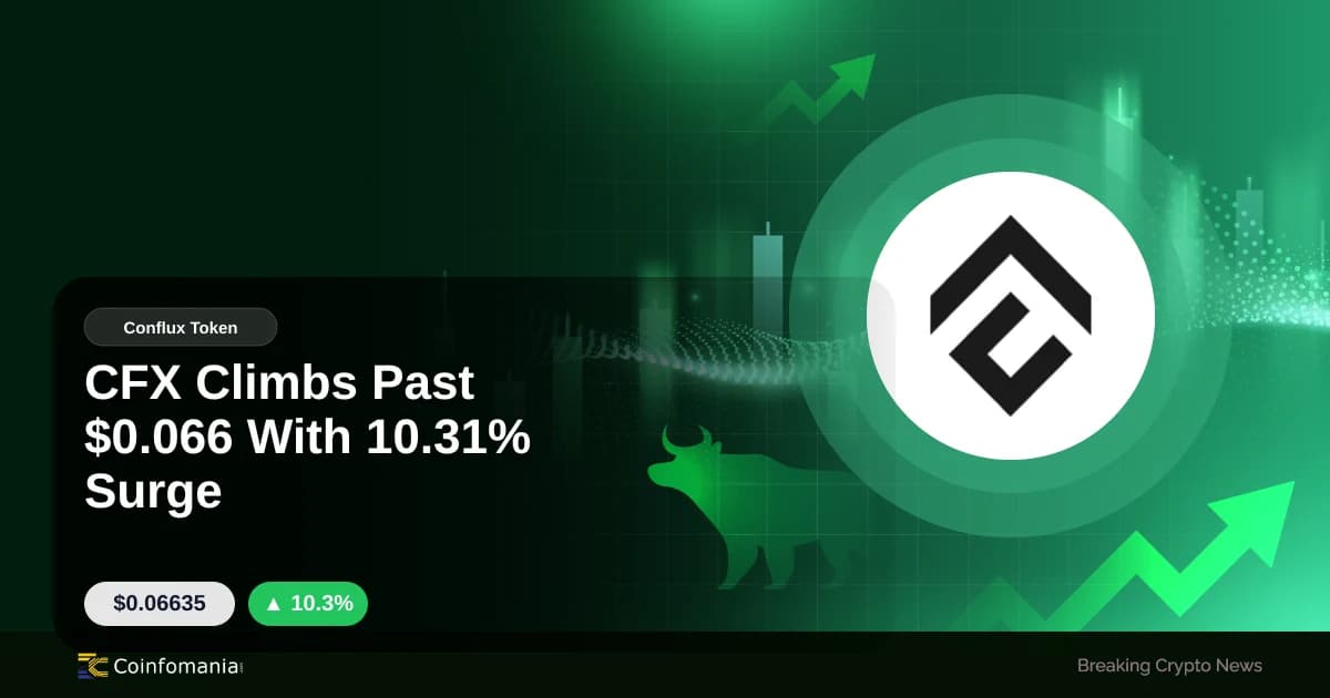 CFX Climbs Past $0.066 With 10.31% Surge
