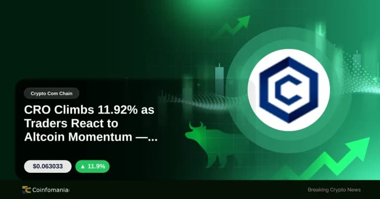 CRO Climbs 11.92% as Traders React to Altcoin Momentum — What’s Next?