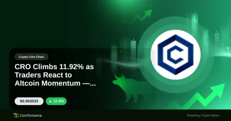 CRO Climbs 11.92% as Traders React to Altcoin Momentum — What’s Next?