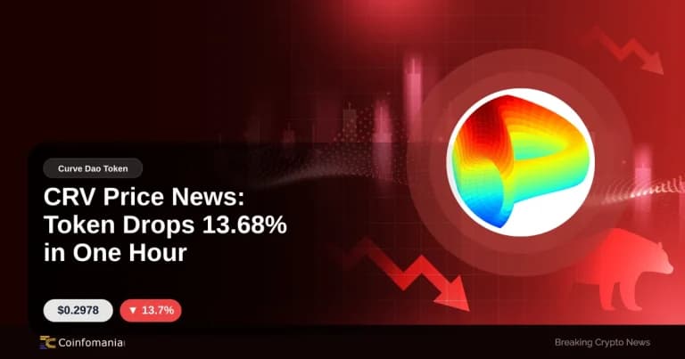 CRV Price News: Token Drops 13.68% in One Hour