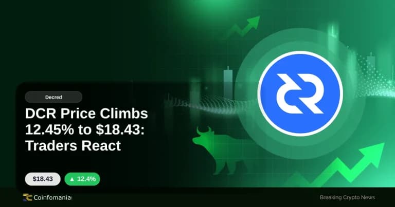 DCR Price Climbs 12.45% to $18.43: Traders React