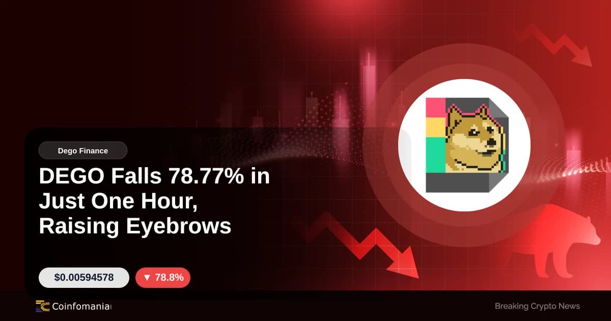 DEGO Falls 78.77% in Just One Hour, Raising Eyebrows