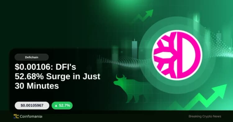 $0.00106: DFI’s 52.68% Surge in Just 30 Minutes