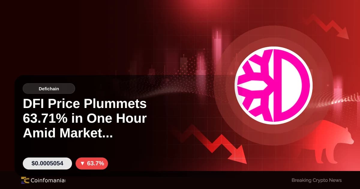 DFI Price Plummets 63.71% in One Hour Amid Market Turbulence