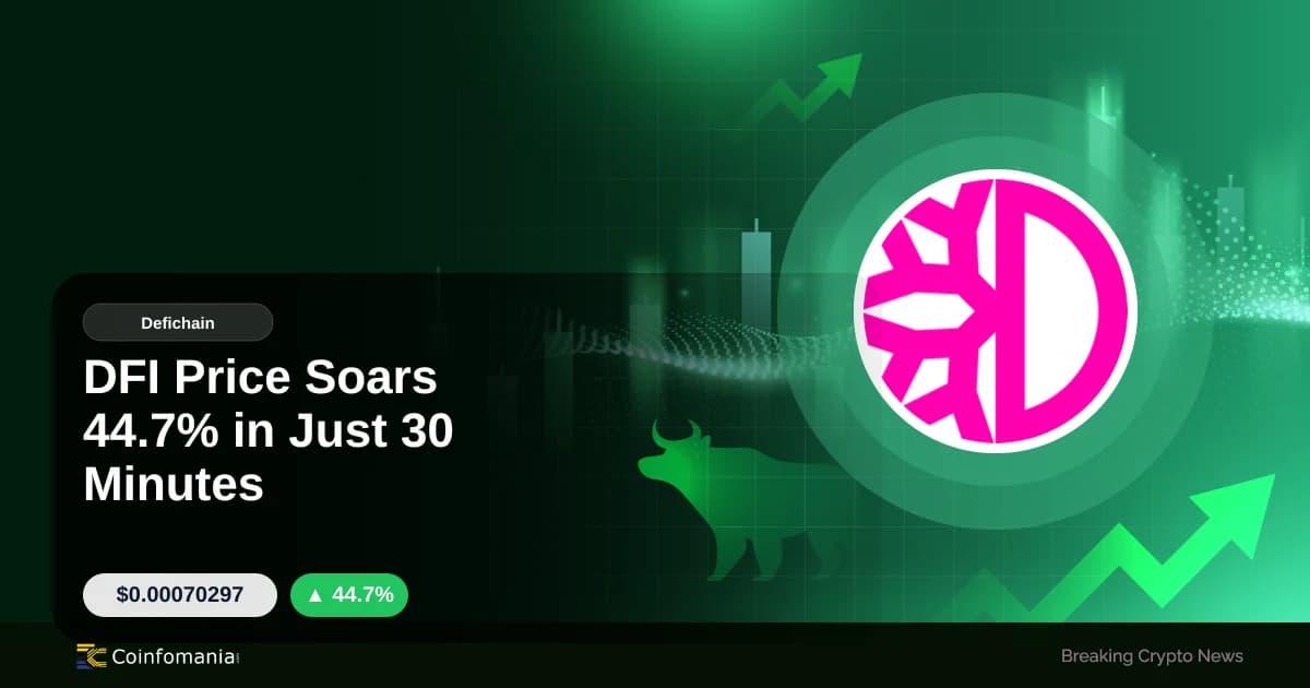 DFI Price Soars 44.7% in Just 30 Minutes