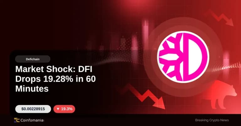 Market Shock: DFI Drops 19.28% in 60 Minutes