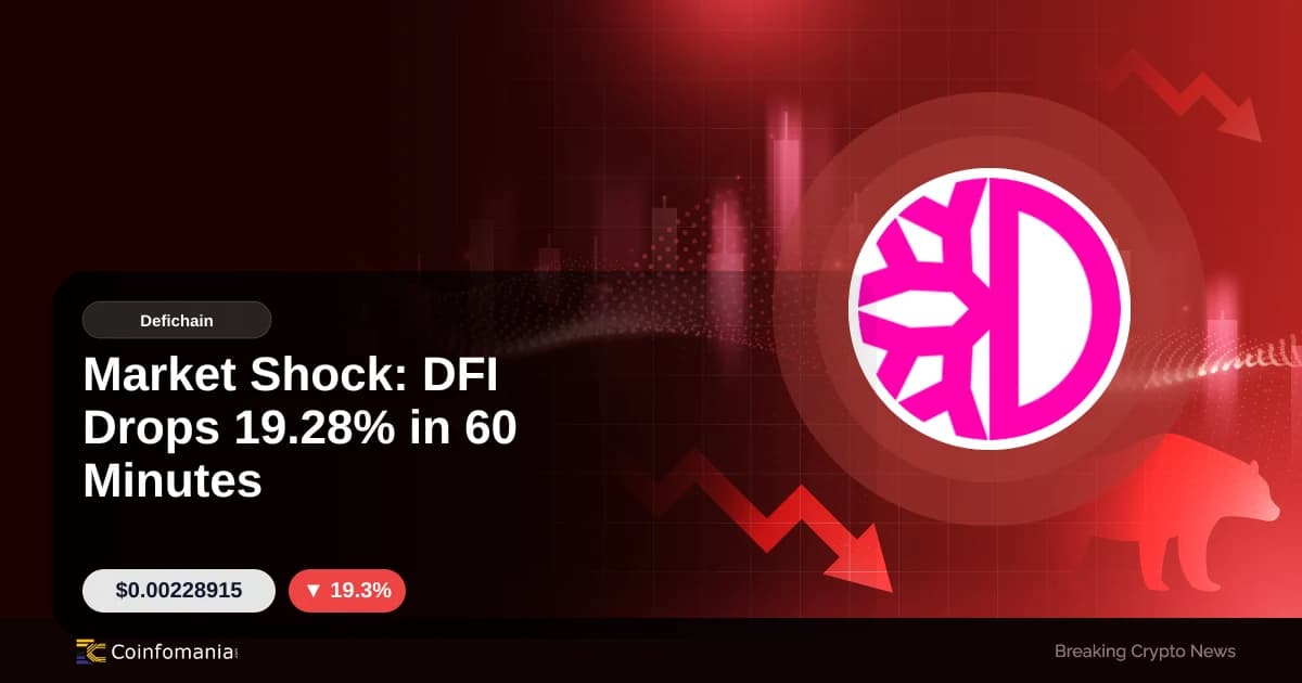 Market Shock: DFI Drops 19.28% in 60 Minutes