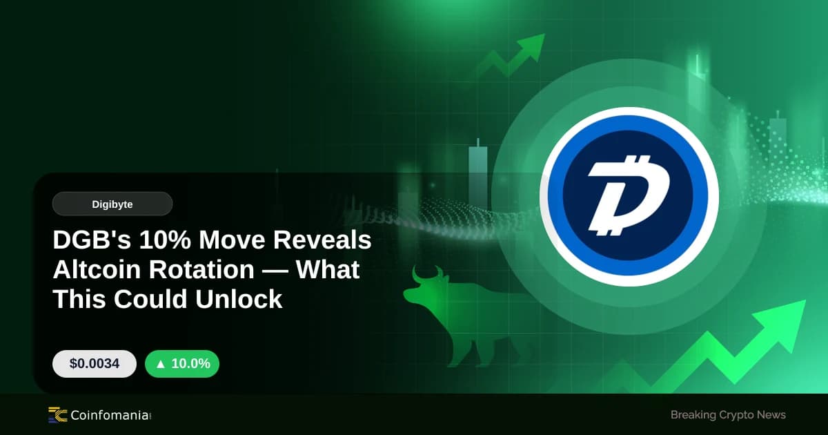 DGB’s 10% Move Reveals Altcoin Rotation — What This Could Unlock