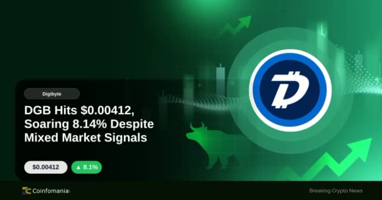 DGB Hits $0.00412, Soaring 8.14% Despite Mixed Market Signals