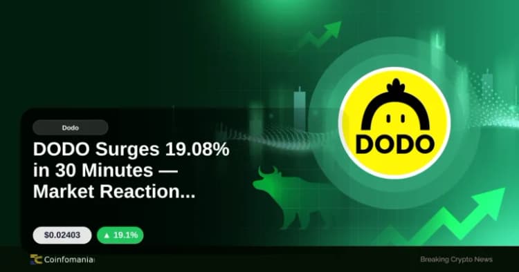 DODO Surges 19.08% in 30 Minutes — Market Reaction Ahead