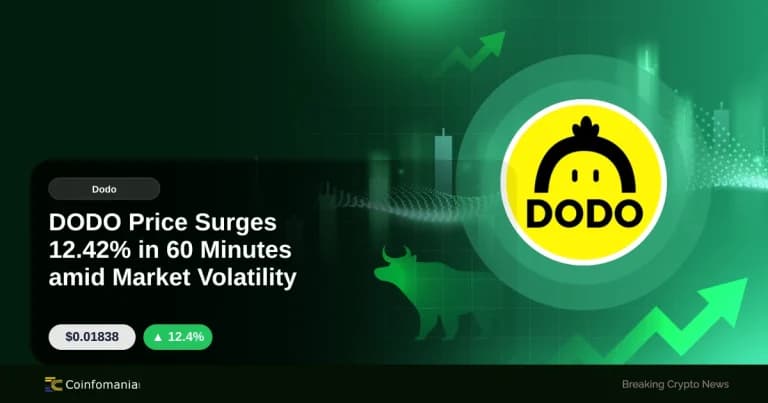 DODO Price Surges 12.42% in 60 Minutes amid Market Volatility