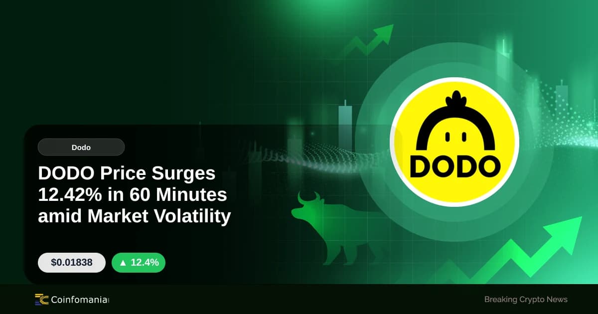 DODO Price Surges 12.42% in 60 Minutes amid Market Volatility