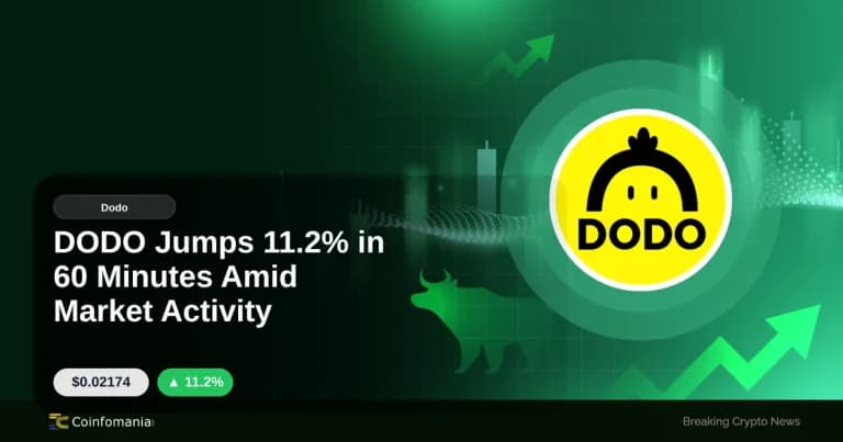 DODO Jumps 11.2% in 60 Minutes Amid Market Activity