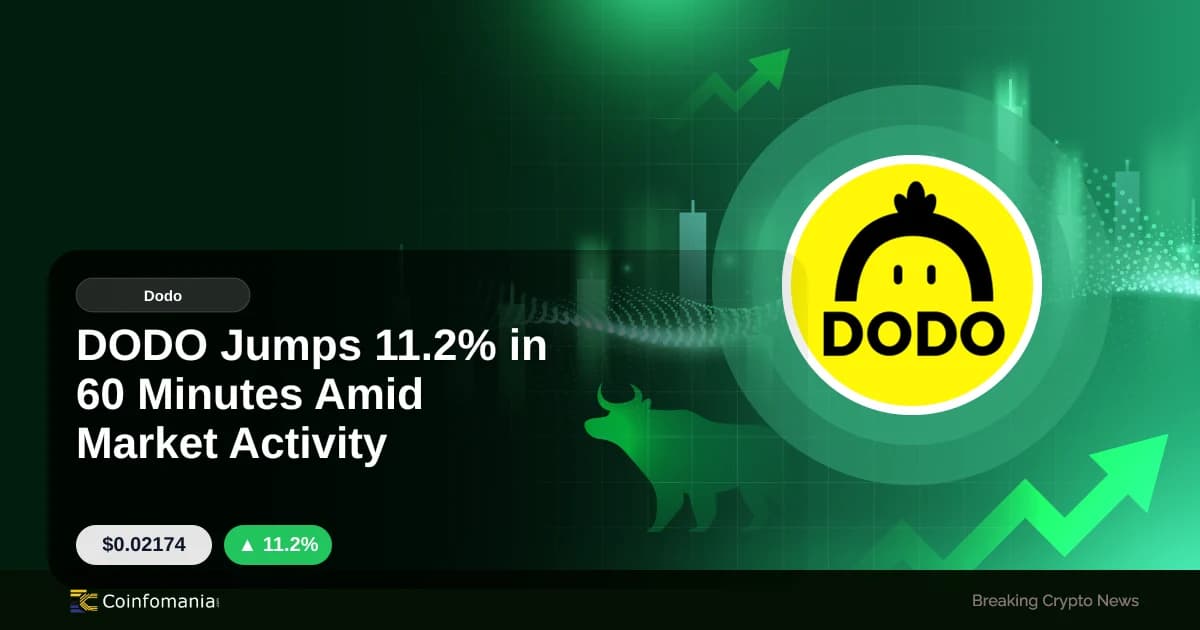 DODO Jumps 11.2% in 60 Minutes Amid Market Activity
