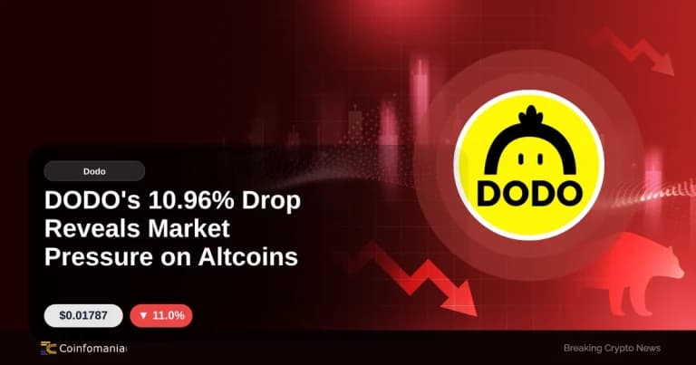 DODO’s 10.96% Drop Reveals Market Pressure on Altcoins