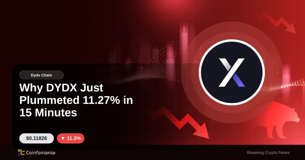 Why DYDX Just Plummeted 11.27% in 15 Minutes