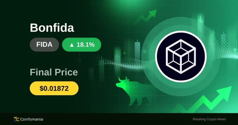 لماذا ارتفع سعر FIDA بنسبة 18.11% في 60 دقيقة