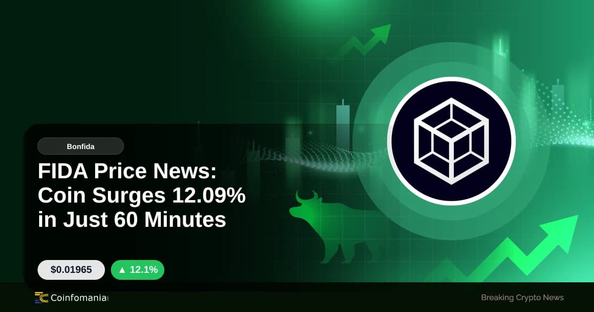 FIDA Price News: Coin Surges 12.09% in Just 60 Minutes
