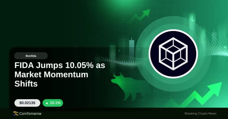 FIDA Jumps 10.05% as Market Momentum Shifts