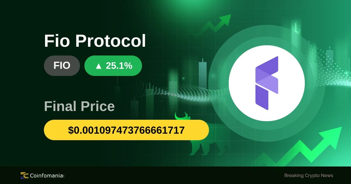 سعر FIO يرتفع بنسبة 25.09%: ماذا تعني هذه الزيادة