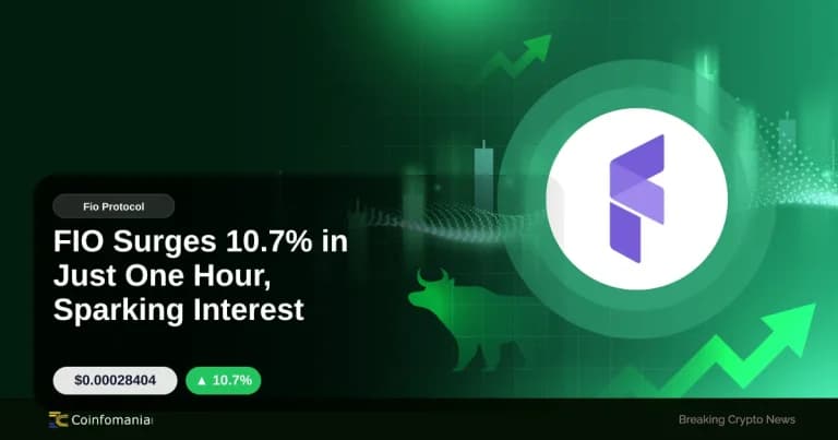 FIO Surges 10.7% in Just One Hour, Sparking Interest