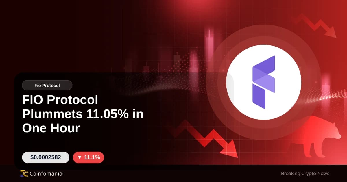 FIO Protocol Plummets 11.05% in One Hour