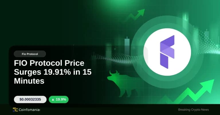 FIO Protocol Price Surges 19.91% in 15 Minutes