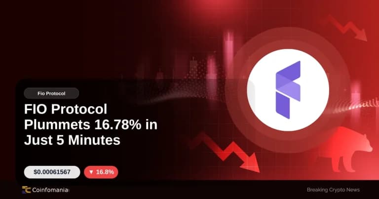 FIO Protocol Plummets 16.78% in Just 5 Minutes