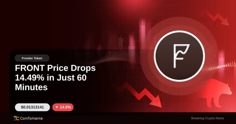 FRONT Price Drops 14.49% in Just 60 Minutes