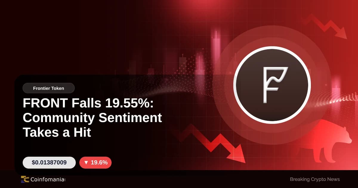 FRONT Falls 19.55%: Community Sentiment Takes a Hit