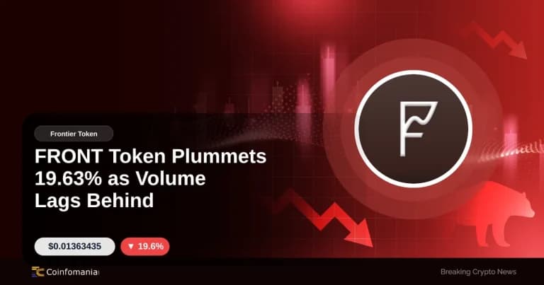 FRONT Token Plummets 19.63% as Volume Lags Behind
