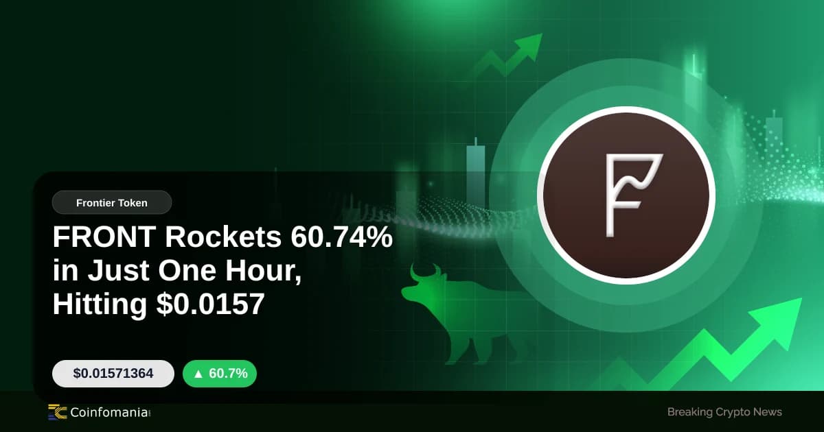 FRONT Rockets 60.74% in Just One Hour, Hitting $0.0157