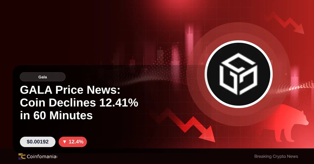 GALA Price News: Coin Declines 12.41% in 60 Minutes