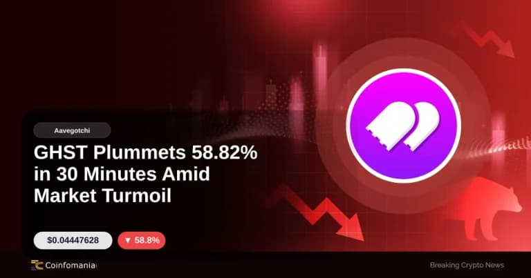 GHST Plummets 58.82% in 30 Minutes Amid Market Turmoil