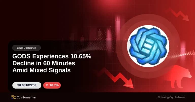 GODS Experiences 10.65% Decline in 60 Minutes Amid Mixed Signals