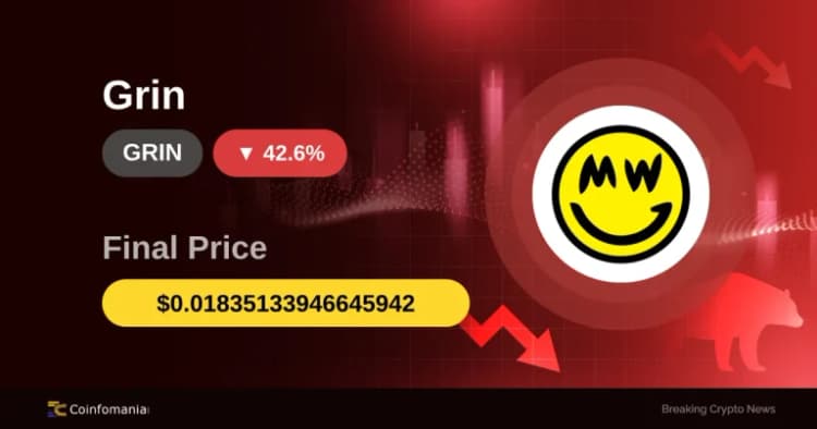 GRIN Serbest Düşüşte: 42.61%’lik Düşüş Tüccarları Şaşırttı