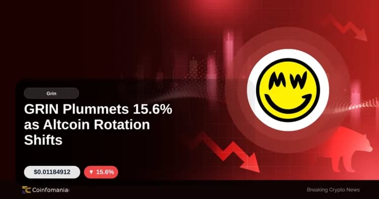 GRIN Plummets 15.6% as Altcoin Rotation Shifts
