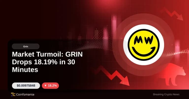 Market Turmoil: GRIN Drops 18.19% in 30 Minutes