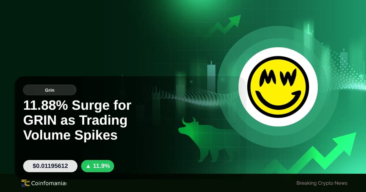 11.88% Surge for GRIN as Trading Volume Spikes