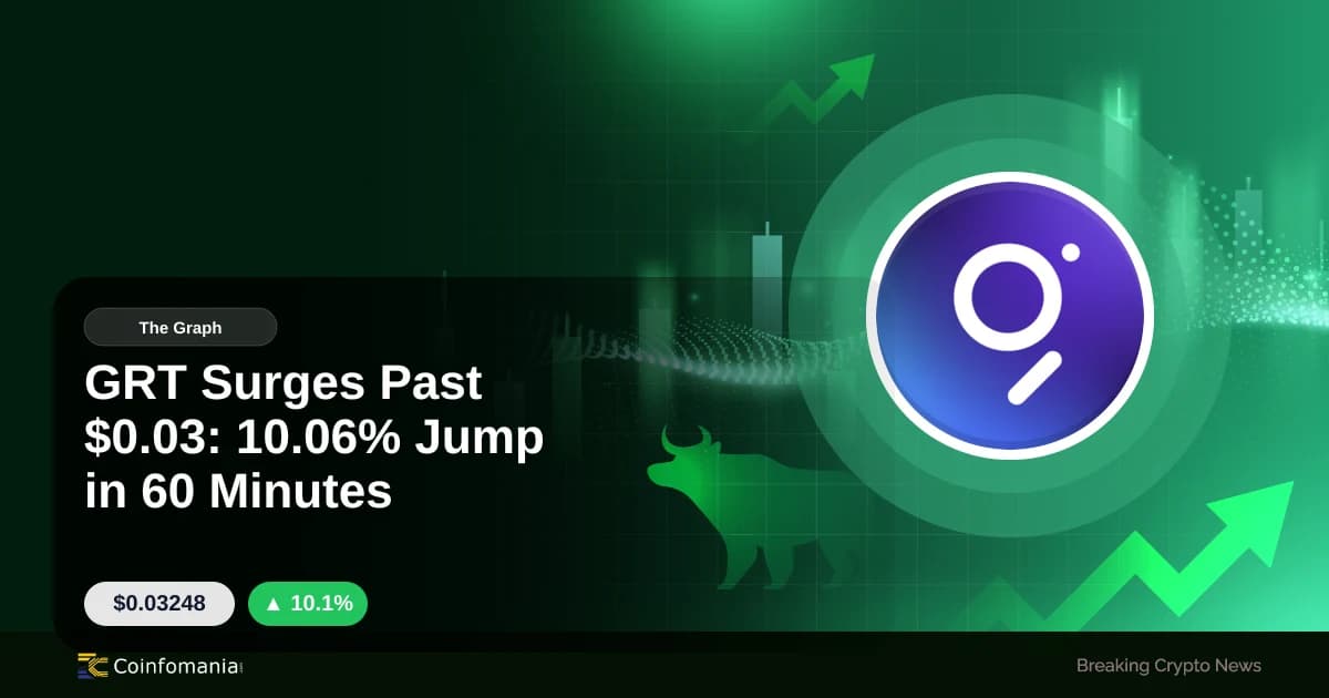 GRT Surges Past $0.03: 10.06% Jump in 60 Minutes