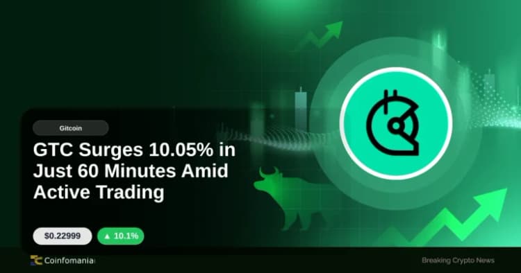 GTC Surges 10.05% in Just 60 Minutes Amid Active Trading