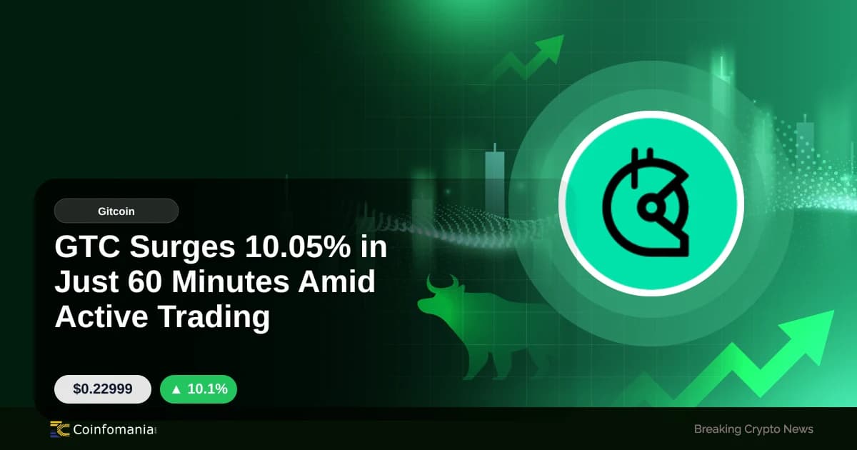 GTC Surges 10.05% in Just 60 Minutes Amid Active Trading