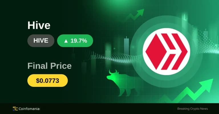 Резкий рост — HIVE поднимается на 19,66% всего за час