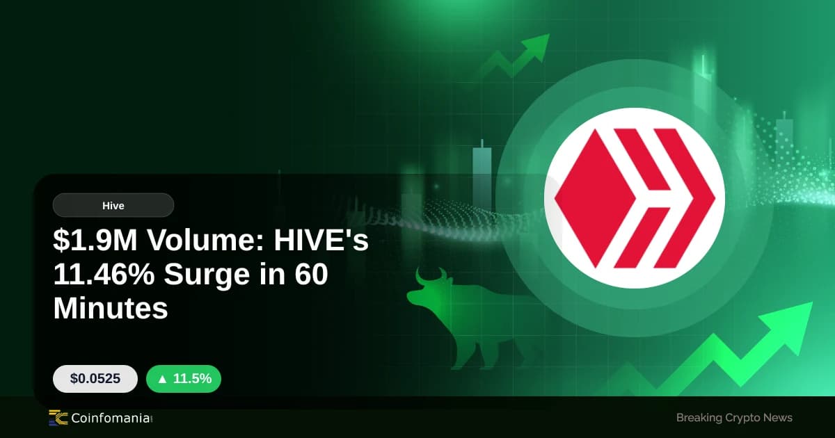 $1.9M Volume: HIVE’s 11.46% Surge in 60 Minutes