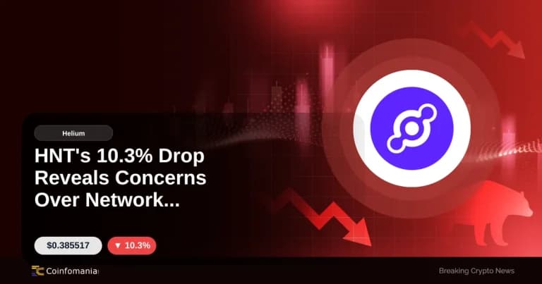 HNT’s 10.3% Drop Reveals Concerns Over Network Activity