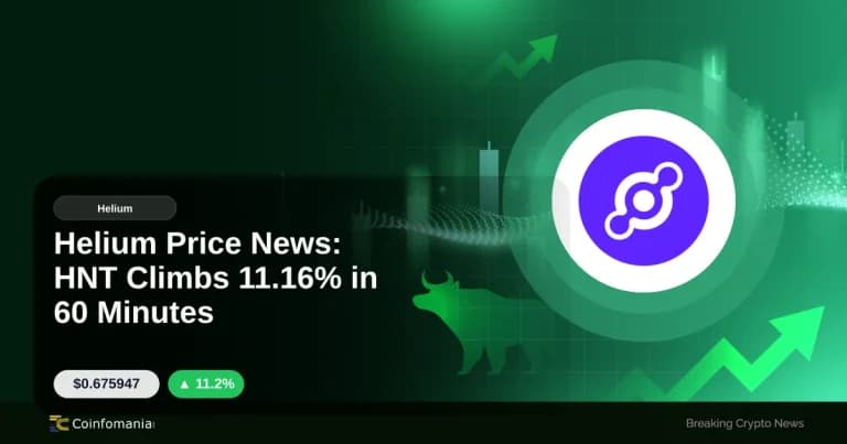 Le prix de HNT augmente de 11,16 % en 60 minutes