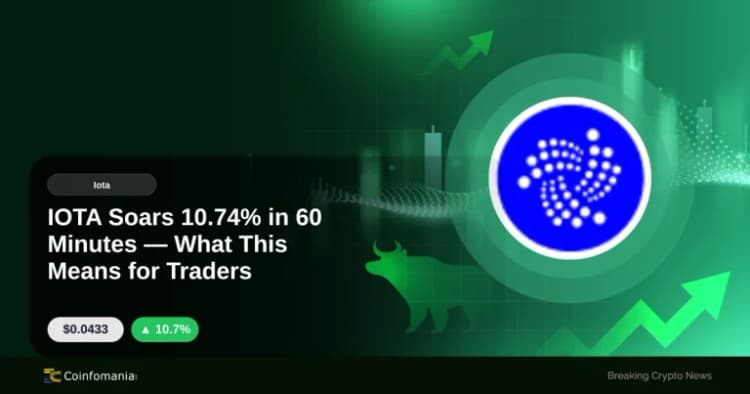IOTA Soars 10.74% in 60 Minutes — What This Means for Traders