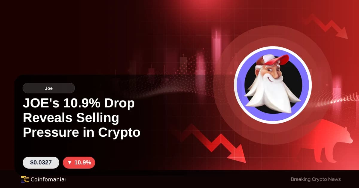 JOE’s 10.9% Drop Reveals Selling Pressure in Crypto